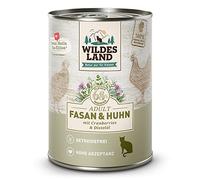 Wildes Land Comida humeda de Gato Pollo y faisán 6x400 Gr