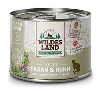 Wildes Land Comida humeda de Gato Sabor Pollo y faisán 6X 200 Gr