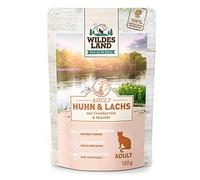 Wildes Land Comida humeda Gato Sabor Pollo y Salmon 12x100 Gr