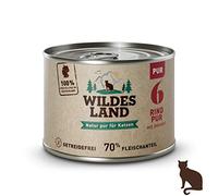 Wildes Land Ternera Comida húmeda para Gatos 6X200 Gr