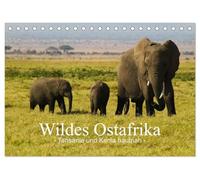 Wildes Ostafrika - Tansania und Kenia hautnah (Tischkalender 2026 DIN A5 quer), CALVENDO Monatskalender: Erleben Sie Ostafrikas Tierwelt hautnah - eindrucksvolle Bilder aus Tansania und Kenia