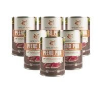 Wildfang® Comida Humeda Perro 400g - Comida para Perros Premium de Caballo Puro Monoproteico con Ingredientes Naturales, sin Cereales y sin Gluten, sin azúcar añadido - Paquete de 6