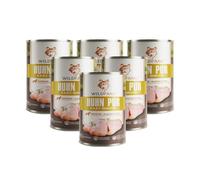 Wildfang® Comida Humeda Perro 800g - Comida para Perros Premium de Pollo Puro con Ingredientes Naturales, sin Cereales y sin Gluten, sin azúcar añadido, Ideal para Todas Las Razas - Paquete de 6