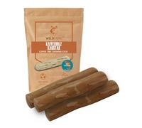 Wildfang® Madera de Café para Perros con Aceite de Salmón - Juguetes para Perros Masticadores Agresivos Dentición de Cachorros Entrenamiento Muscular Palitos de Café para Perros (Menos de 15 kg), 3X