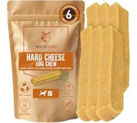 Wildfang® Masticables de Yak, S (Aprox. 40 g) para Perros de 10 a 15 kg - Barrita Dental, Dureza Tipo Queso del Himalaya, Barritas de Queso Tipo Churpi, Premios para Perros, Pack de 6
