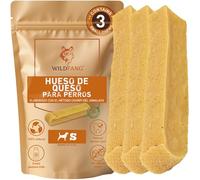 Wildfang® Masticables de Yak, S (Aprox. 40 g) para Perros de 10 a 15 kg - Barrita Dental, Dureza Tipo Queso del Himalaya, Barritas de Queso Tipo Churpi, Premios para Perros, Pack de 3