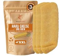 Wildfang® Masticables de Yak, XX-Grande para Perros de más de 45 kg - Barrita Dental, Dureza Tipo Queso del Himalaya, Barritas de Queso Tipo Churpi, Premios para Perros, WT. 191-220 g (Paquete de 3)