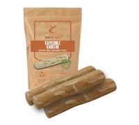Wildfang® Palo de Cafe para Perro - Alternativa a los Huesos - Juguetes para Cachorros - Juguete para Masticar - masticable Natural para Perros - Cuidado Dental Natural - 3 x XS