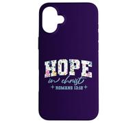 Wildflower Bible Verse Christian Collection. Hope Carcasa para iPhone 16 Plus