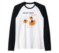 Wildflower Child - El optimismo huele Bien (gráfico de Flores) Camiseta Manga Raglan