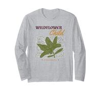 Wildflower Child - El optimismo huele Bien (gráfico de Flores) Manga Larga