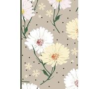 Wildflower Days A Daisy Hardcover Notebook: Cute ruled lined small hard cover 5.5x8.5" notebook journal, notepad, diary, memo, girls, students, ... supplies, note taking for office, desk, home