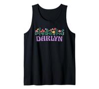 Wildflower Floral DARLYN Nombre Día de la Madre Mujeres Camiseta sin Mangas