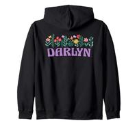 Wildflower Floral DARLYN Nombre Día de la Madre Mujeres Sudadera con Capucha