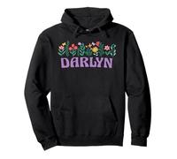 Wildflower Floral DARLYN Nombre Día de la Madre Mujeres Sudadera con Capucha