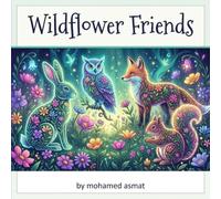 Wildflower Friends Coloring: Easy Bold Large-Print Designs of Animals, Flowers & Meadow Scenes for Seniors, Beginners & Relaxation