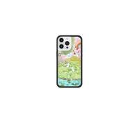 Wildflower Fundas - Cuento de Hadas, Compatible con Apple iPhone 15 Pro MAX | Animal, Naturaleza, Castillo, Floral, Verde Lindo a la Moda - Protector Negro, Prueba de caída de 1.2 m, Propiedad de