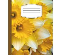 Wildflower Meadow Aesthetic Composition Notebook: Springtime Flourish 7.5 x 9.25 Inch Academic Journal with 110 Wide Ruled Pages and Soft Grey Lines