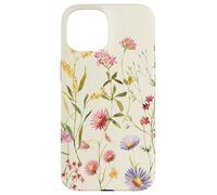 Wildflower Meadow Botanical Illustration, Vintage Floral Na Carcasa para iPhone 15