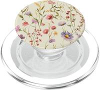 Wildflower Meadow Botanical Illustration, Vintage Floral Na PopSockets PopGrip para MagSafe