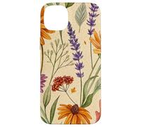 Wildflower Meadow Pattern with Autumn Garden Colors Carcasa para iPhone 14 Plus