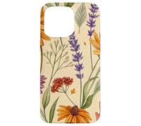 Wildflower Meadow Pattern with Autumn Garden Colors Carcasa para iPhone 15 Pro MAX