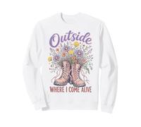 Wildflower Nature Outside Where I Come Alive Cottagecore Sudadera