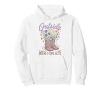 Wildflower Nature Outside Where I Come Alive Cottagecore Sudadera con Capucha
