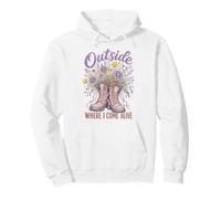 Wildflower Nature Outside Where I Come Alive Cottagecore Sudadera con Capucha
