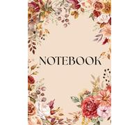 Wildflower Notebook: Floral Journal for Writing, Notes, School, Work & Everyday Use: Pastel Watercolor Flowers Notebook, 120 pages lined, 6" x 9"