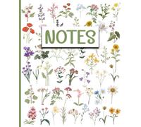 Wildflower Whispers: A Botanical Notebook for Everyday Inspiration: 120-Pagee Wide Rules Floral Notebook for Notes, Dreams, and Inspiration