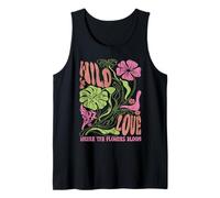 Wildflower Wild Love Donde Las Flores florecen Boho Floral Camiseta sin Mangas