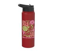 Wildflower Wild Love Donde las flores florecen Boho Floral Stainless Steel Insulated Water Bottle