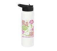 Wildflower Wild Love Donde las flores florecen Boho Floral Stainless Steel Insulated Water Bottle