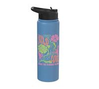 Wildflower Wild Love Donde las flores florecen Boho Floral Stainless Steel Insulated Water Bottle