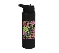 Wildflower Wild Love Donde las flores florecen Boho Floral Stainless Steel Insulated Water Bottle