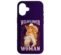 Wildflower Woman Country Woman Cita Country Cowgirl Western Carcasa para iPhone 16