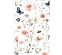 Wildflowers, butterflies, and bees in soft pastel colors: Work Notebook, Funny Office Gift for Women, Coworker, Boss, Secret Santa Gag Gift (Blank Lined Journal)