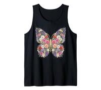 Wildflowers Floral Butterfly Botanical Nature Art Gardener Camiseta sin Mangas