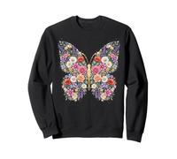 Wildflowers Floral Butterfly Botanical Nature Art Gardener Sudadera
