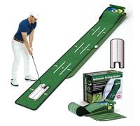 WildFun Golf Putting Green Mat con Putting Gates y Putting Mirror,Golfs Putting Mat para Hombres Que juegan al Golf en casa o en la Oficina (Alfombrilla de Golf)