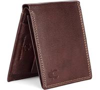 WildHorn Cartera de cuero para hombre, CAZADOR MARRÓN OSCURO, one Size, Clásico
