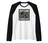 Wildland Firefighter Hotshot Cut Line Chase Black Camiseta Manga Raglan