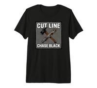 Wildland Firefighter Hotshot Cut Line Chase Black Camiseta Premium
