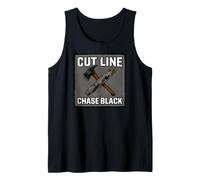 Wildland Firefighter Hotshot Cut Line Chase Black Camiseta sin Mangas