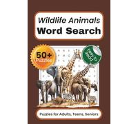 Wildlife Animals Word Search Puzzles for Kids, Teens, Adults: Word Search Puzzle with solutions and easy-to-read print about wildlife, animals, ... for nature lovers, veterinarian, animal lover