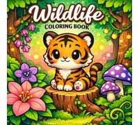 Wildlife Coloring Book: Bold and Easy Baby Animals for Kids and Relaxation
