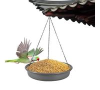 Wildlife Feeder Plate - Hangable Bird Bath Bowl | Outdoor Tray BirdBath,Wildlife Feeder Plate Water Bowl with S-Shaped Hook For Patio Garden Backyard Decking
