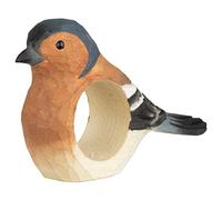 Wildlife Garden - Servilletero - Pinzón de madera - hecho a mano - multicolor - 5,6 x 11,5 x 2,5 cm