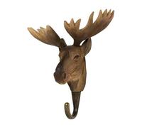Wildlife Garden WG4508 - Gancho de alce tallado a mano, colección de animales europeos